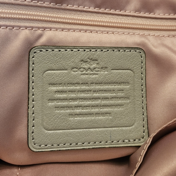 Coach Gray Madison East West Leather Trim Tote Bag w/ "C" - Picture 10 of 13